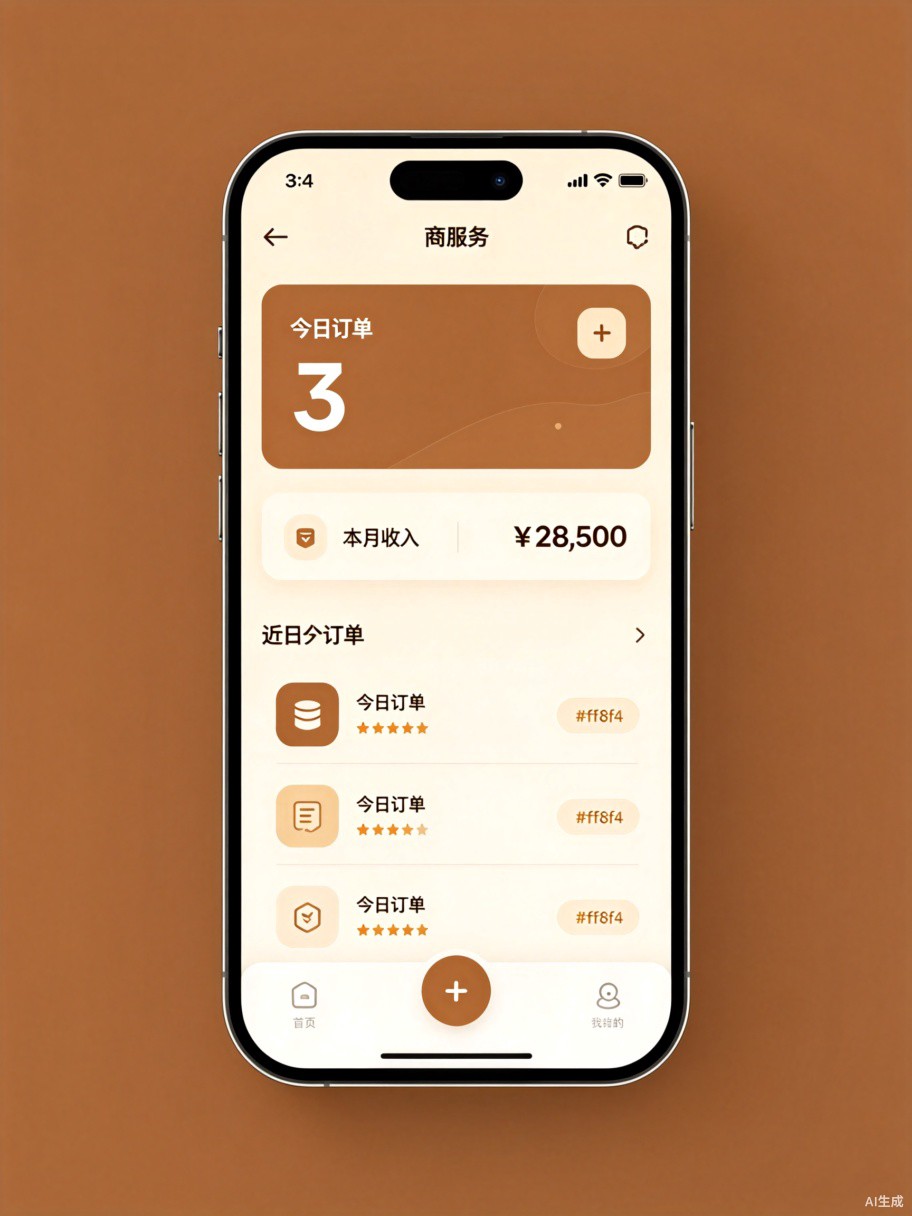商家端小程序界面